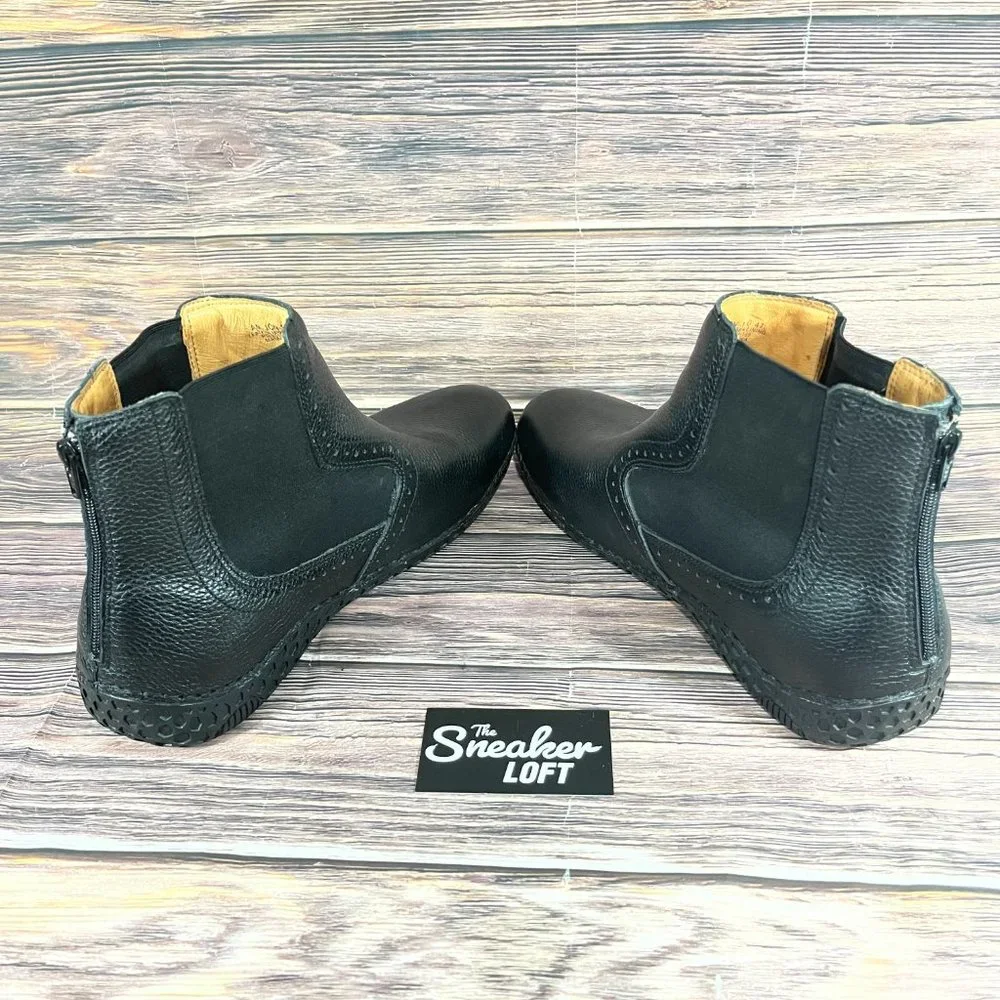 Alegria Men's Jony Black Leather Slip On Chukka Boots‎